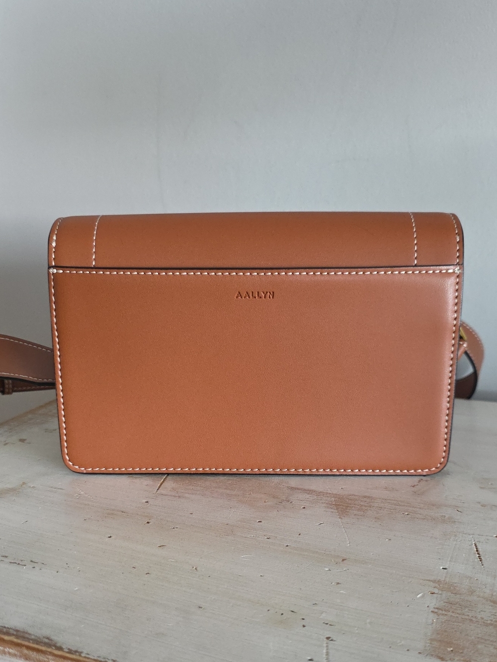 Aallyn Ingrid Shoulder Bag In Cognac - Picture 4 of 13